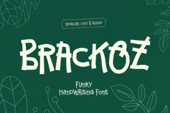 Brackoz - Funky Handwriting Font