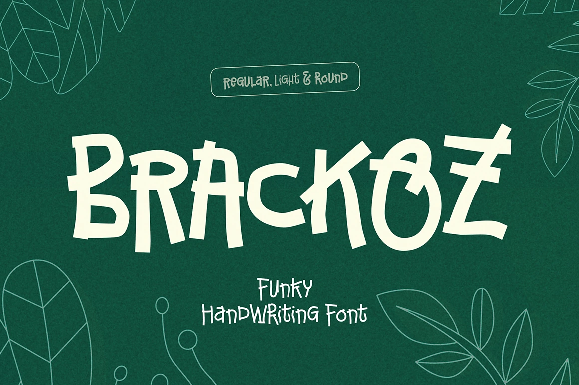Brackoz - Funky Handwriting Font