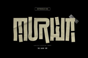 Murwa - Unique Decorative Font