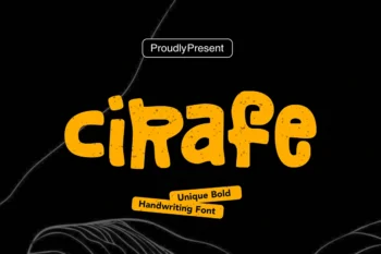 Cirafe - Bold handwriting Font