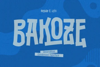 Bakoze - Modern Decorative Font