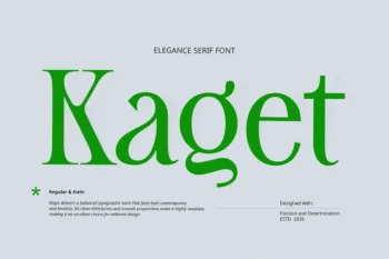 Kaget - Modern Elegance Serif Font