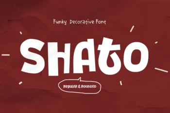 Shato - Funky Decorative Font