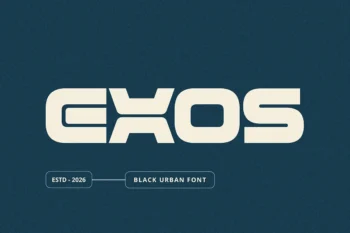 Exos - Black Urban Font