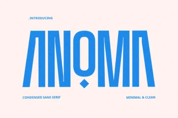 Anoma - Minimal Condensed Sans Serif