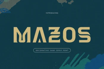 Mazos - Decorative Sans Serif Font
