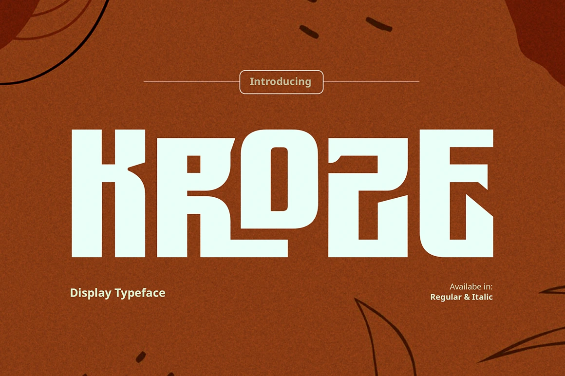 Kroze Typeface