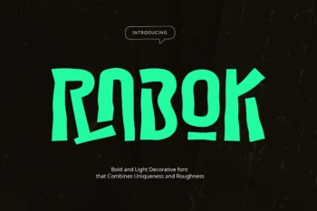 Rabok - Aesthetic Decorative Font